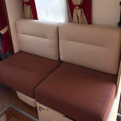 sellerie automobile, remplacement de tissus sièges intérieur camping-car